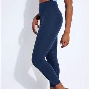 NWT GIRLFRIEND COLLECTIVE Navy Blue High Waist Active 7/8 Leggings Large
